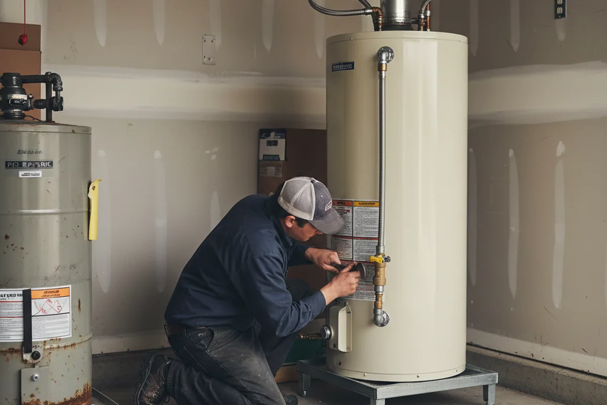 Water heater and shutoff valve replacement in Eighty Four